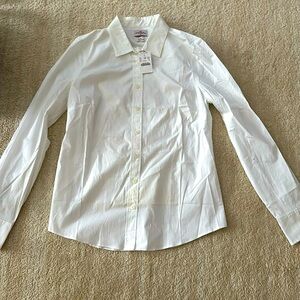 NEW WITH TAGS J. Crew Haberdashery women’s white button down